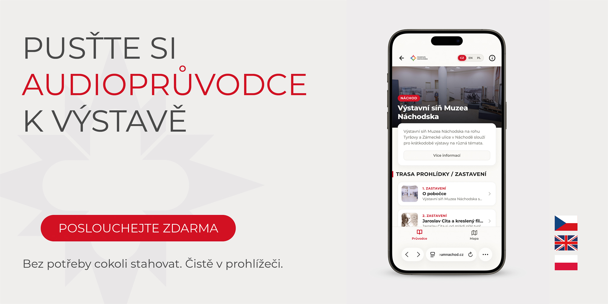 Pusťte si audioprůvodce k výstavě Jaroslav Cita a film. Bez potřeby cokoli stahovat, čistě v prohlížeči.
